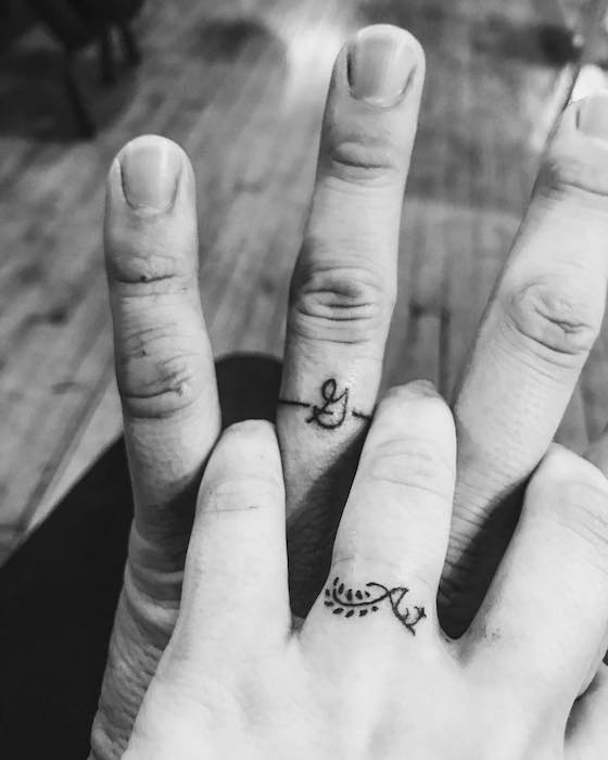 tatuaggio sposi anulare